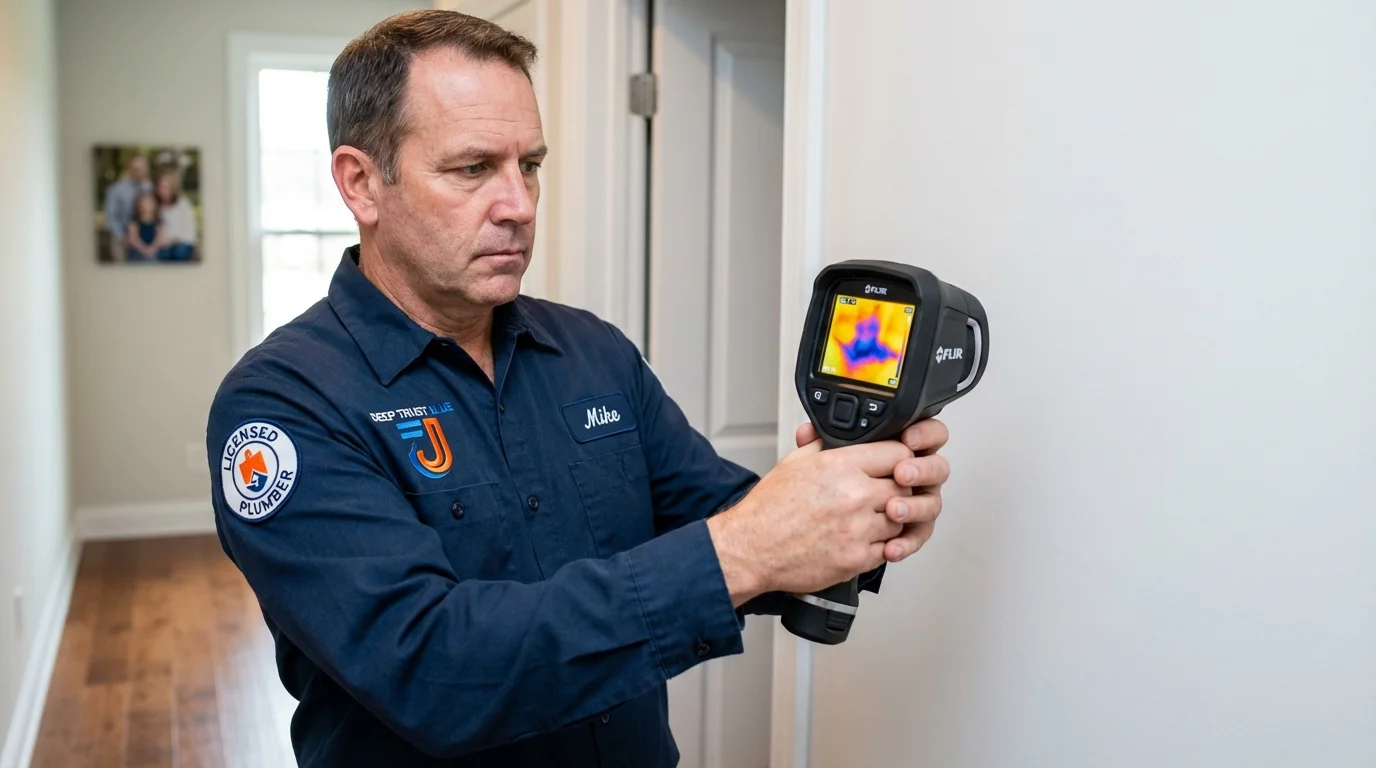 Thermal imaging leak detection by Johns Plumbing LLC in Tallahassee